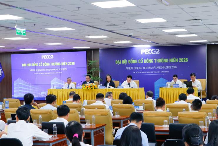 ĐẠI HỘI ĐỒNG CỔ ĐÔNG THƯỜNG NIÊN NĂM 2026 PECC2: CỦNG CỐ NỀN TẢNG TĂNG TRƯỞNG, MỞ RA GIAI ĐOẠN PHÁT TRIỂN MỚI