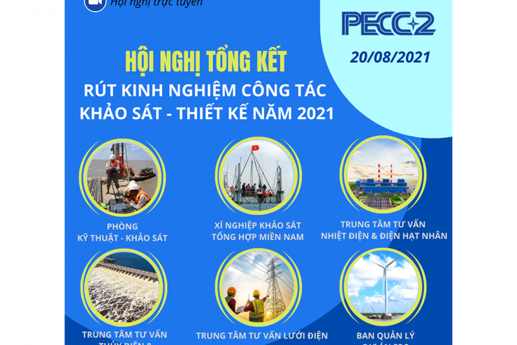 PECC2 tổ chức Hội nghị Tổng kết rút kinh nghiệm công tác Khảo sát - Thiết kế năm 2021