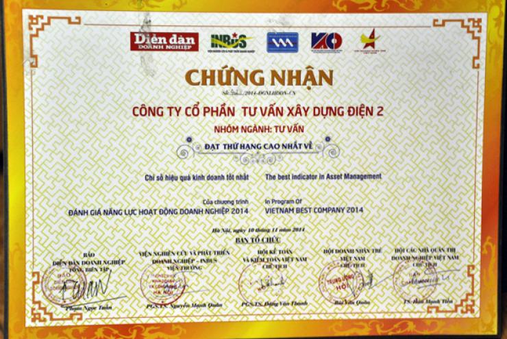 TV2 xếp thứ hạng cao nhất trong nhóm ngành Tư vấn